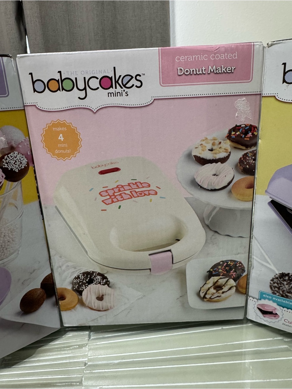 Ceramic Coated Mini Donut Maker - Pink